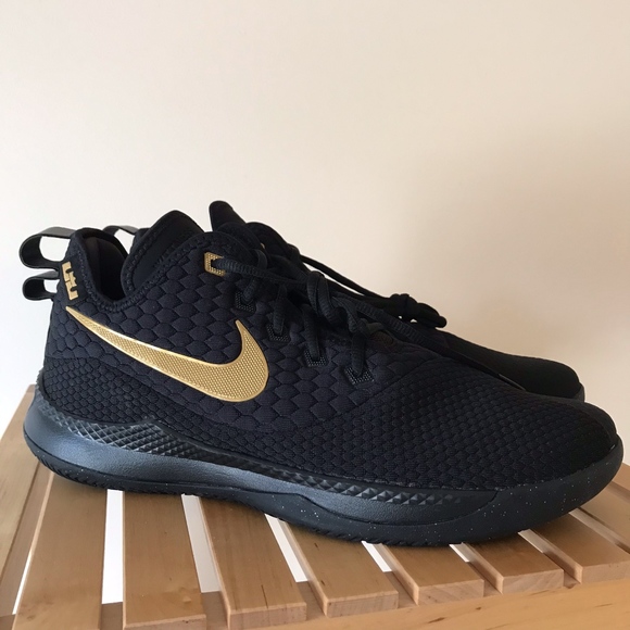 nike lebron witness 3 black gold